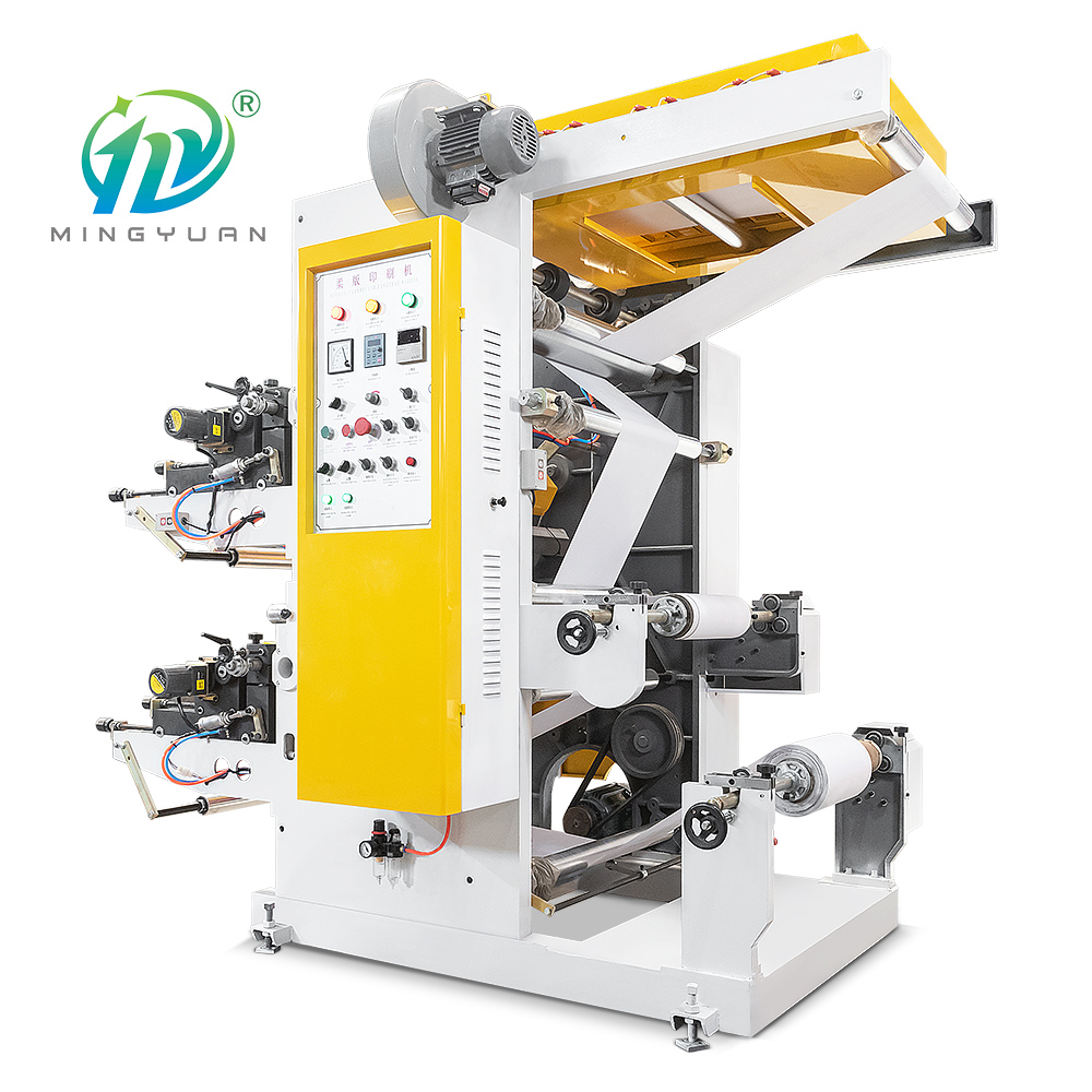 Non-woven Fabric Paper Flexographic Printing Press Flexo Printing Machine 2 color price