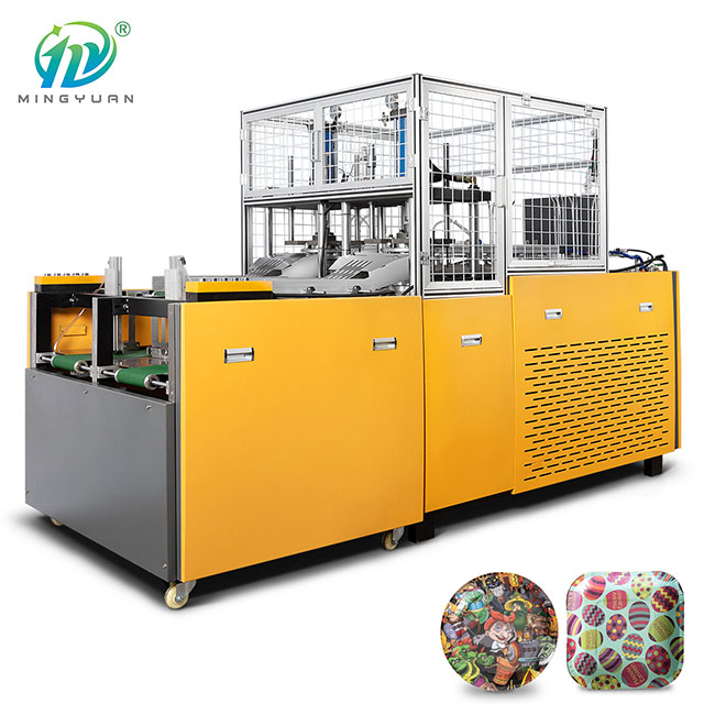 ZDJ-1000 PLC Controller And Touch System Double Station Automatic Hydraulic Paper Plate Machine