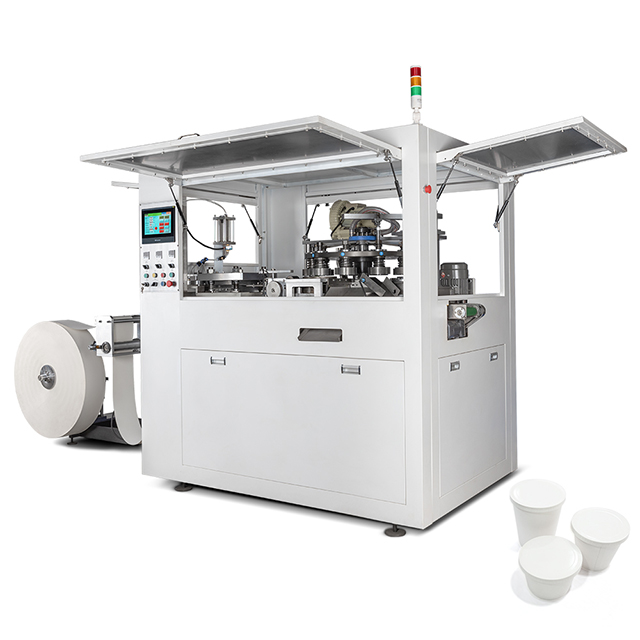 High Speed 100 Pcs/min Paper Bowl Cup Lid Forming Machine