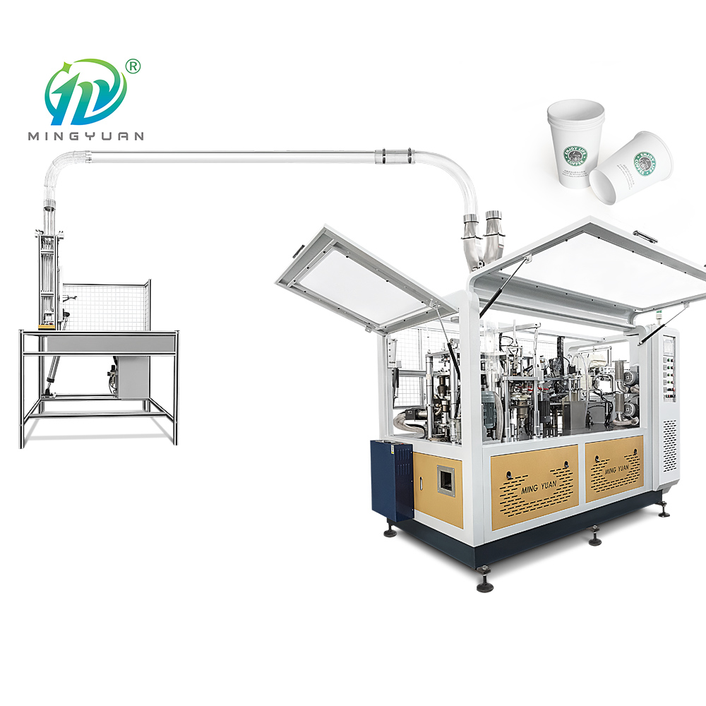 Two Side One Time Paper Cup Making Machine PE Coated Ultrasonic Heater machines manufacturing