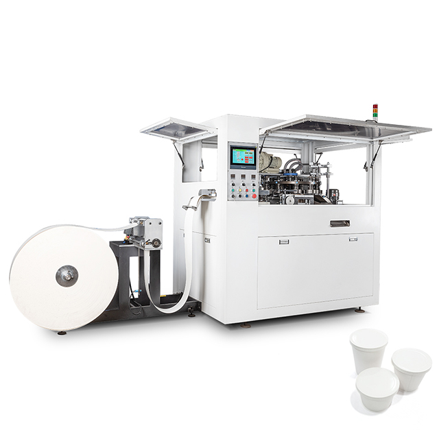 Three Phase Power Supply Automatic High Speed Paper Bowl Cup Lid Forming Machine